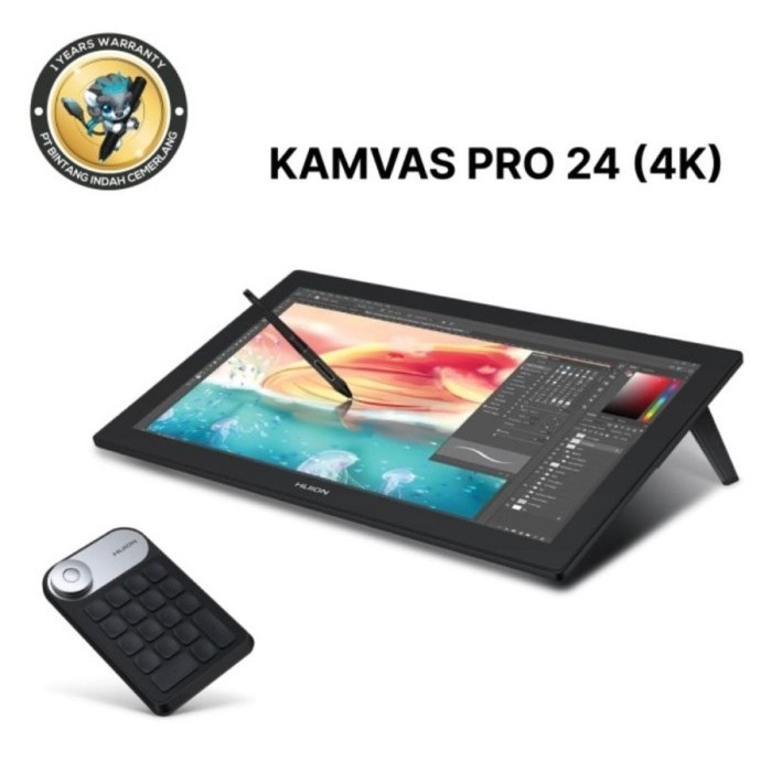 HUION Kamvas PRO 24 4K sRGB 140% Drawing Tablet