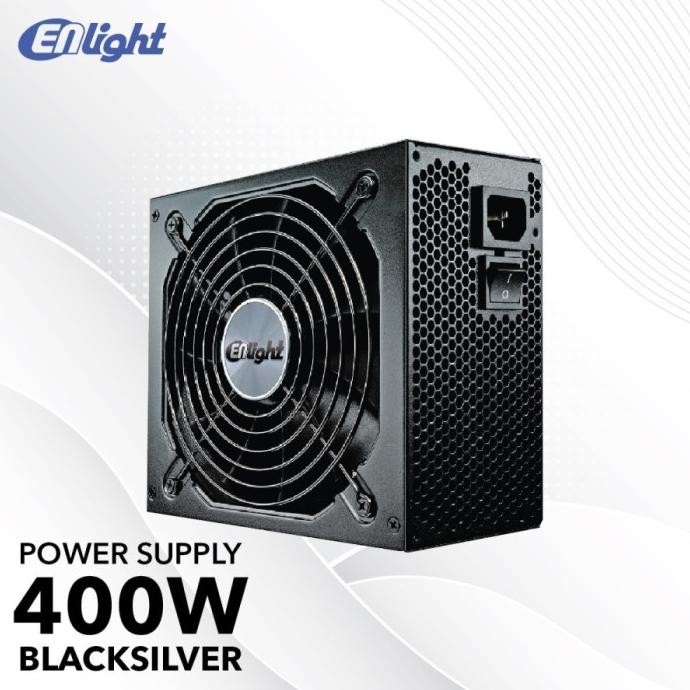 POWER SUPPLY ENLIGHT 400W BLACK SILVER