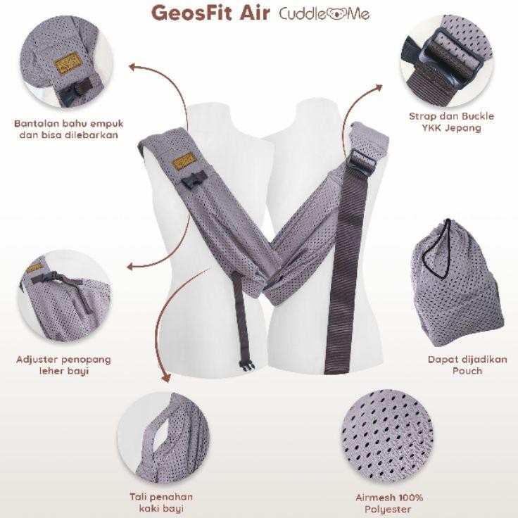 Cuddle Me Geos Fit Air Adjustable Gendongan Bayi Airsling Geosfit Cuddleme