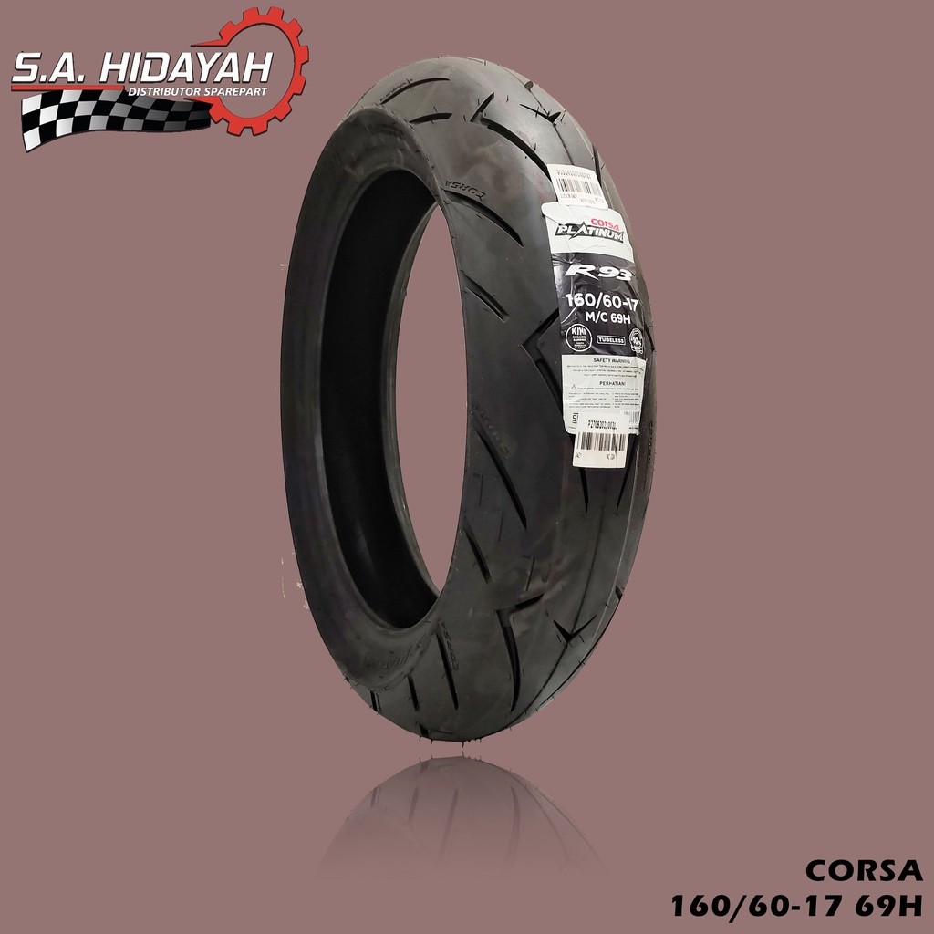 BAN SPORT CORSA PLATINUM R93 TUBELESS cocok untuk YAMAHA R15 CB 150 R CBR 150R CBR 250 NINJA 2TAK NI
