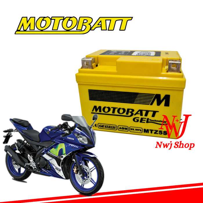 Aki Motor Yamaha R15 Motobatt Mtz5S