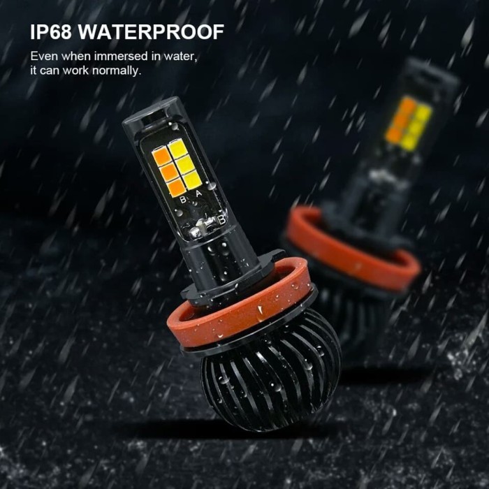 Foglamp H7 Lampu Kabut Lampu Utama Ninja 250 R15 R25 Led White Yellow