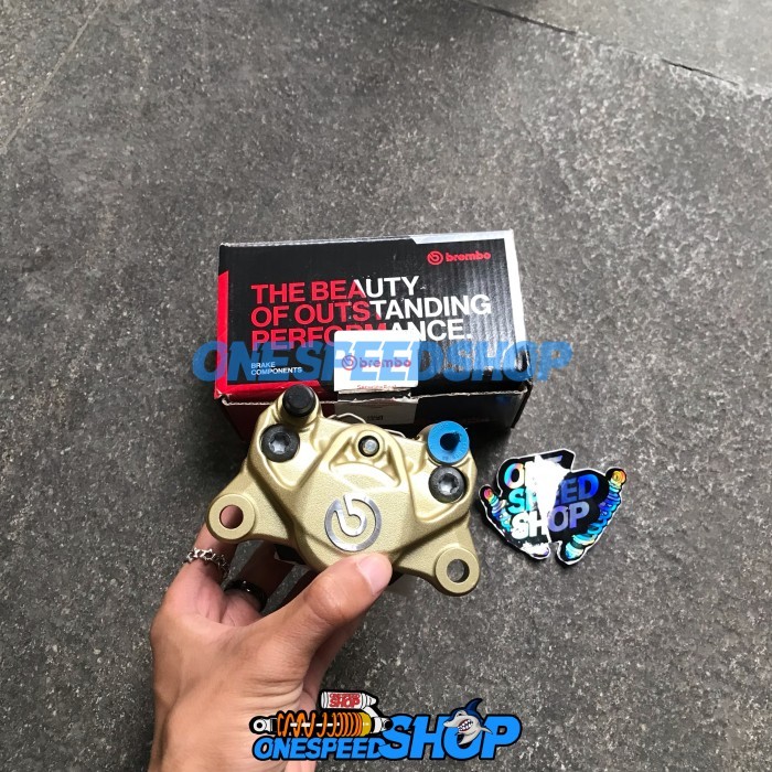 Kaliper Brembo Gold 2Piston 1Pin 100%Original Baru
