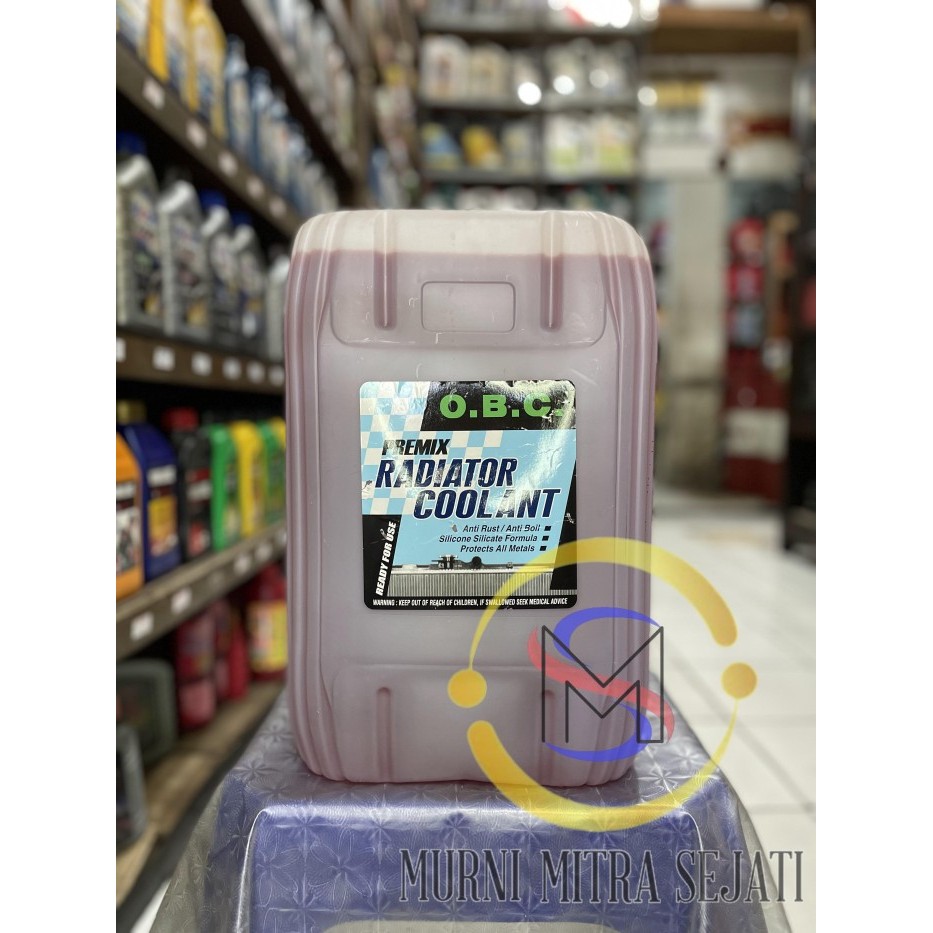 OBC Cairan Air Radiator Coolant O.B.C Merah & Hijau Pail Jerigen 20 L