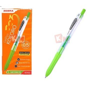 

Zebra Pulpen Kokoro Gel 0.5 Mm Warna Hijau