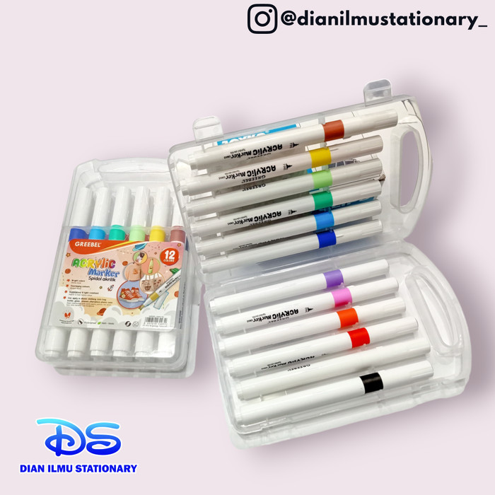 

*:*:*:*:*] spidol akrilik acrylic marker greebel 12 warna