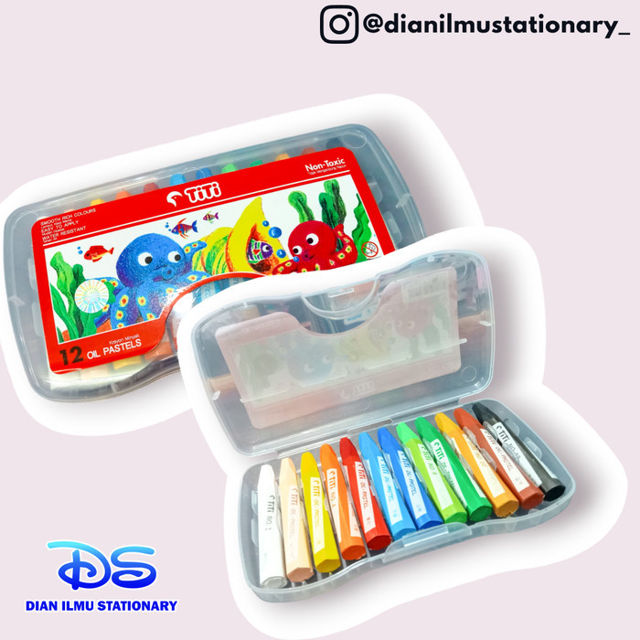 

$+$+$+$+] oil pastel titi 12 warna