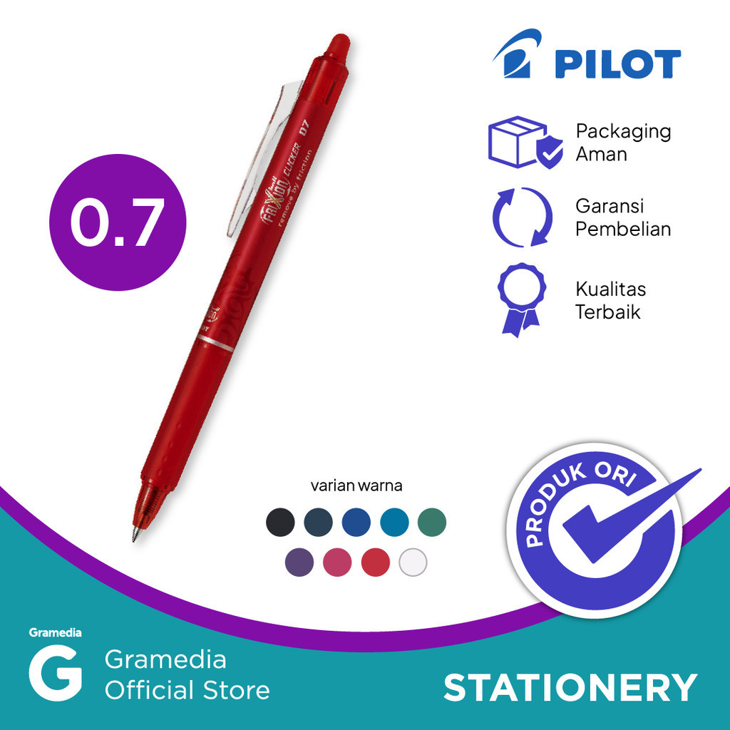 

PILOT BALLPEN FRIXION CLICKER BLRT FR 07 RED