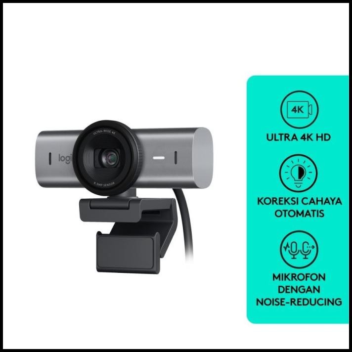 Logitech MX Brio Webcam Streaming UHD 4K 1080p 60FPS Noise Cancelling