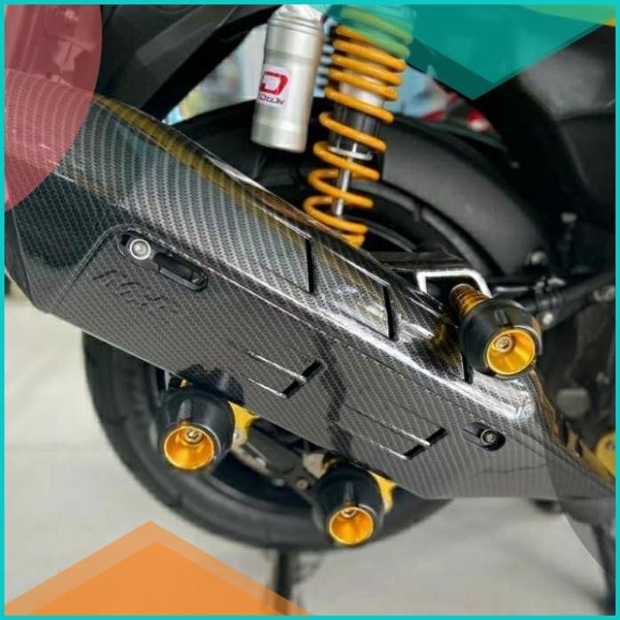 tutup Cover knalpot New Nmax 2020/2021Tutup knalpot Nmax old Carbn mhr