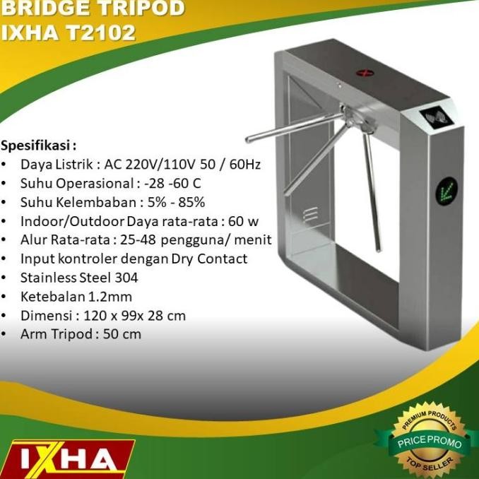 TERBARU - Bridge Tripod Turnstile Barrier Gate IXHA T2102