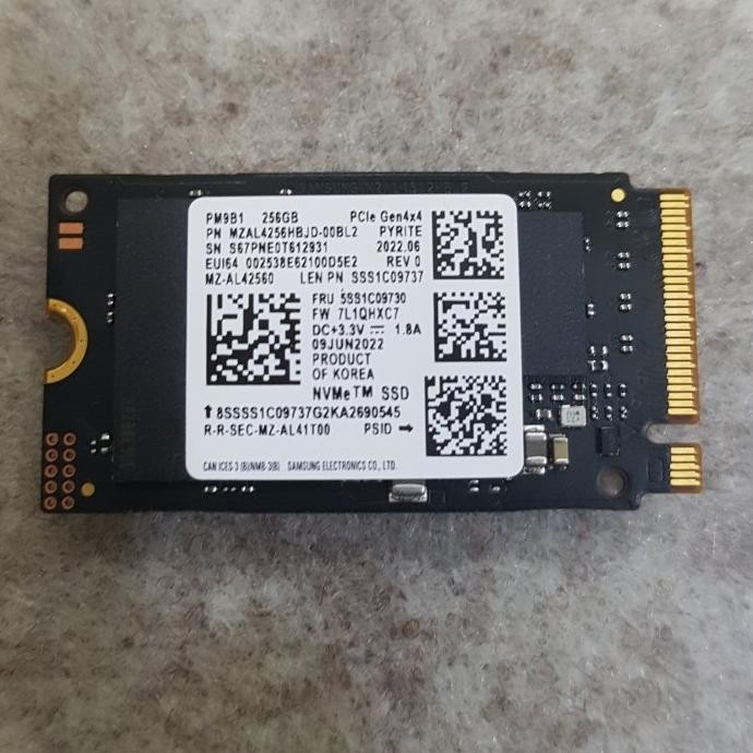 TERMURAH - ssd 256 gb m.2 nvme 2242