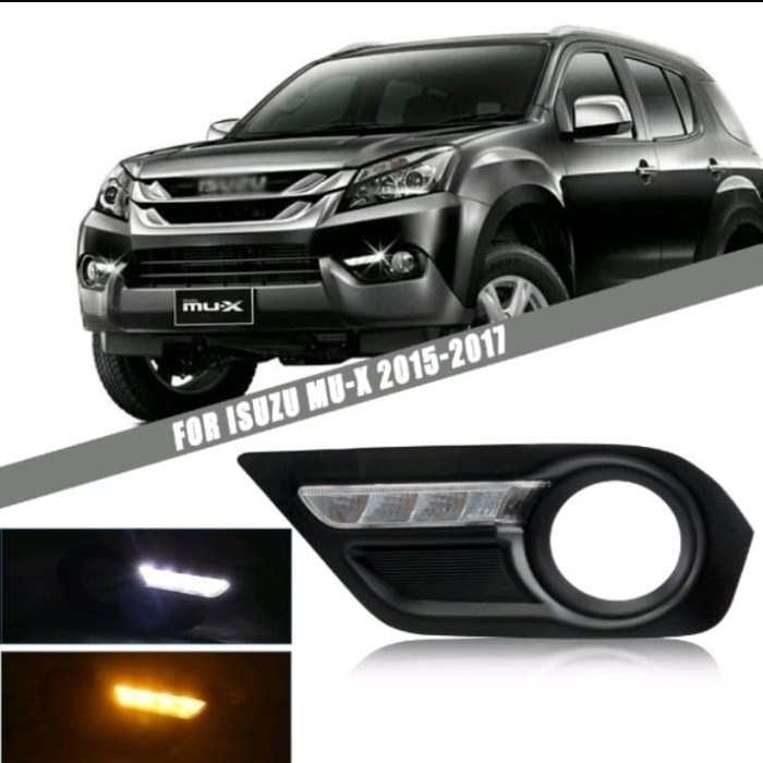 Foglamp Lampu Kabut Lampu Drl Frame Cover Drl Isuzu Mux Mu-X 2014 Up