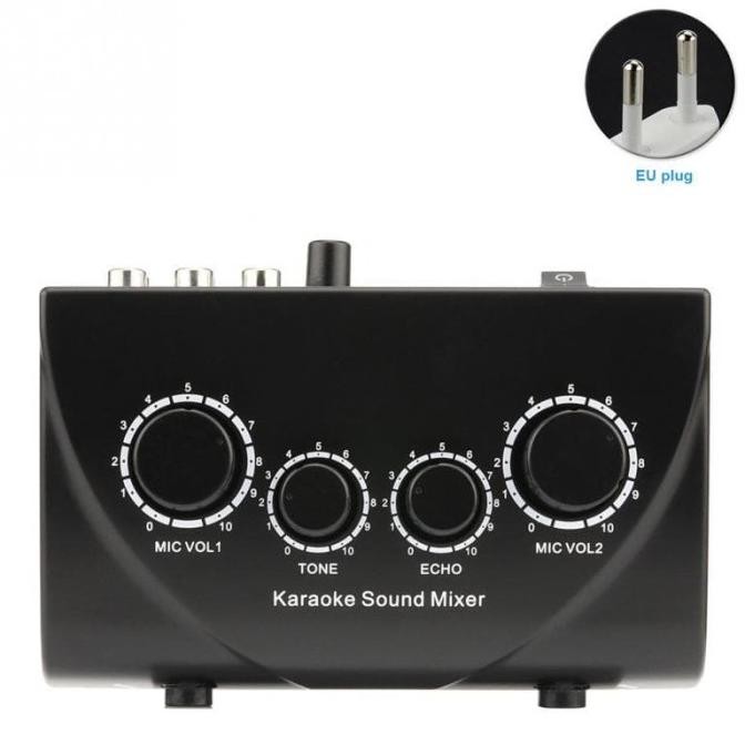 Karaoke Sound Mixer Echo Tone Audio - 2 Input Mic WAR
