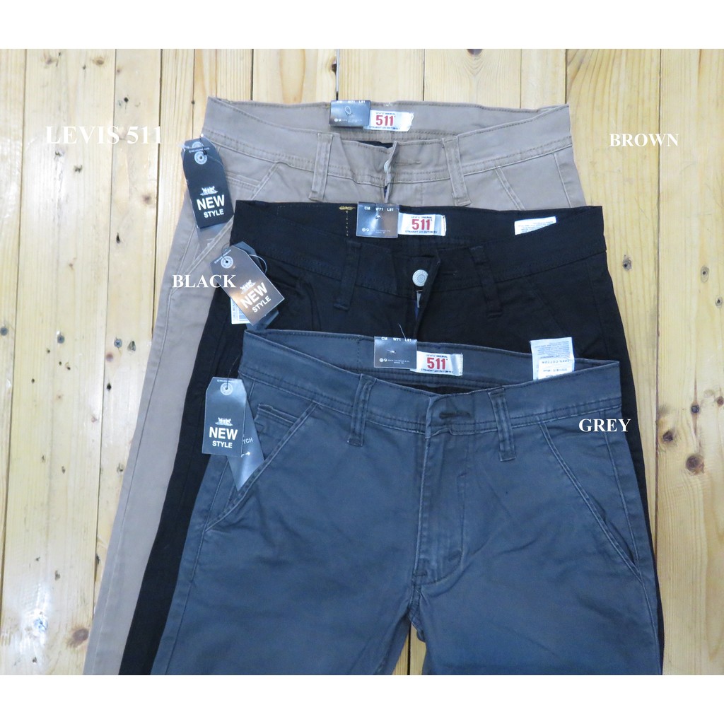 CELANA KATUN/CHINOS PANJANG MEREK LEV'IS 511 DISCOUNT 50%