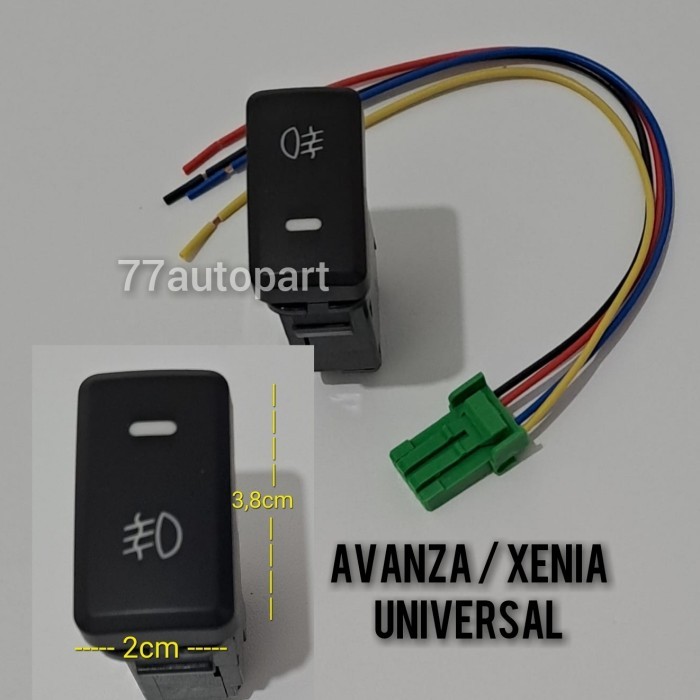 SAKLAR ON OFF LAMPU KABUT AVANZA XENIA INNOVA UNIVERSAL