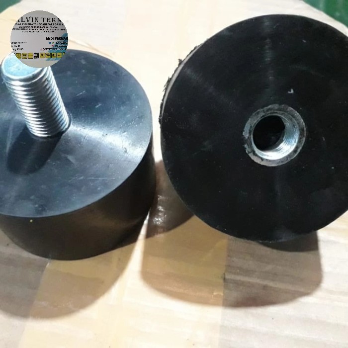 KARET MOUNTING 100 X 50 BAUT M20 / RUBBER MOUNTING 100 X 50 BAUT M20