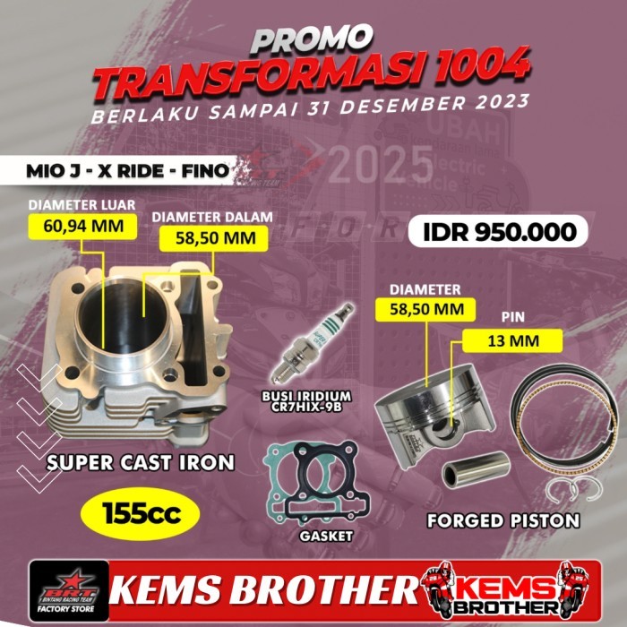 Blok Brt Mio J Xride Fino Boreup 155Cc