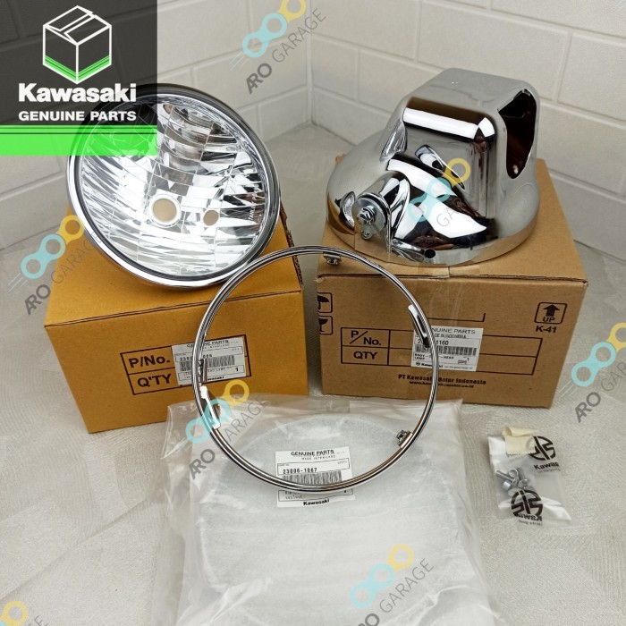 Set Lampu Bulat Ninja Ss R Reflektor Headlamp Depan Ninja Ss R Ori