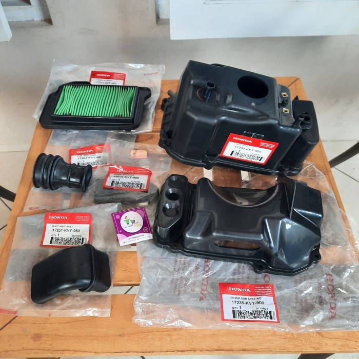 Box Tutup Cover Filter Fullset Beat Karbu Scoopy Spacy Karbu Original