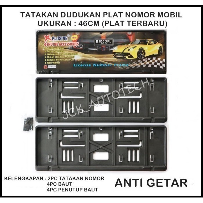 TEMPAT TATAKAN DUDUKAN PLAT NOMOR MOBIL HONDA ALL NEW BRIO
