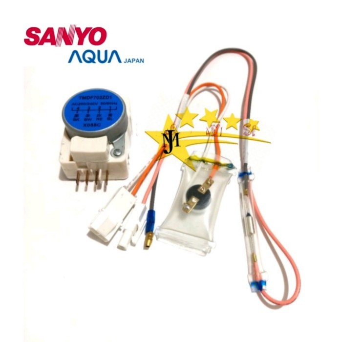 TIMER DAN DEFROST FUSE BIMETAL KULKAS SANYO AQUA 2 PINTU