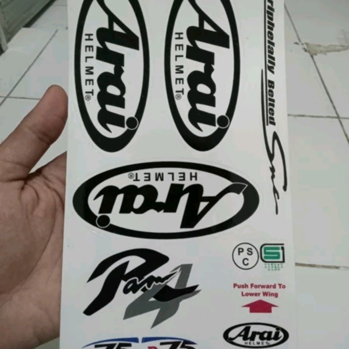 STIKER HELM ARAI RAM4