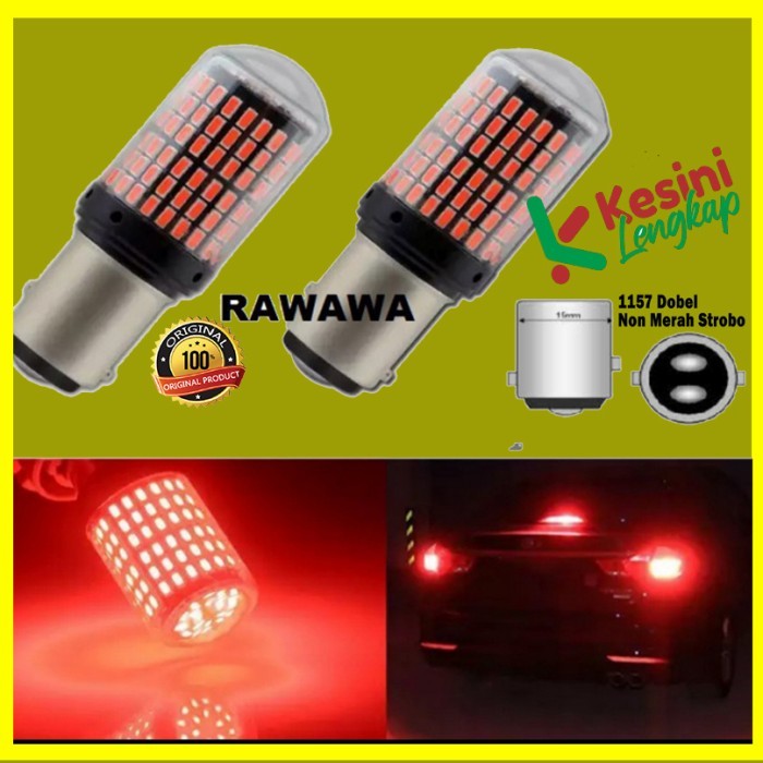 LAMPU REM LED 1157 BAYONET PUTAR MOBIL AVANZA-XENIA-AGYA-AYLA