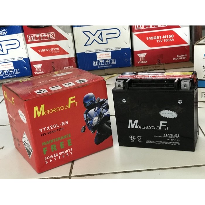 Aki Motor Ytx20L-Bs Mf