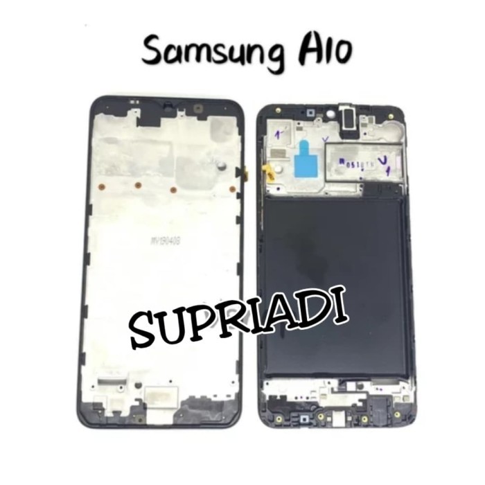 FRAME LCD TULANG TENGAH SAMSUNG A10 BAZEL TULANG KERANGKA HP A105 A10