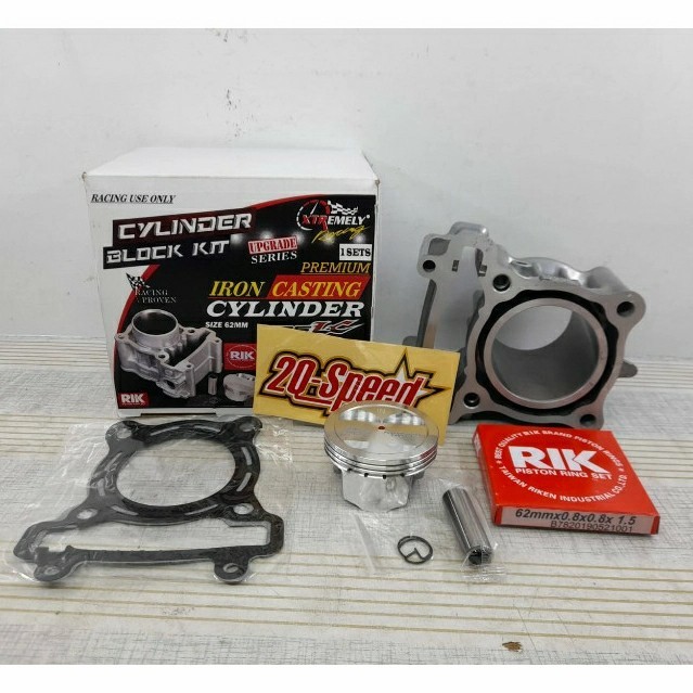 Blok Set Xtr 62 Mm Iron Cating For Jupiter Mx,Vixion