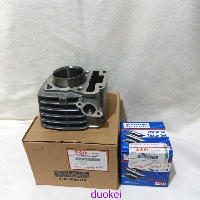 Blok Seher Dan Piston Kit Suzuki Smash Fi Injeksi Genuine Sgp