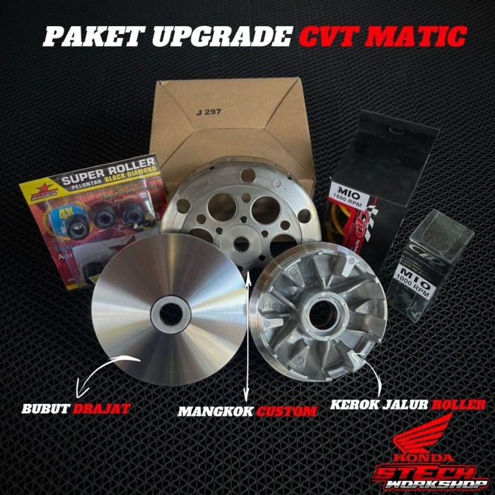 Paket Full Upgrade Cvt Mio J Mio Gt Fino 115 X Ride 115
