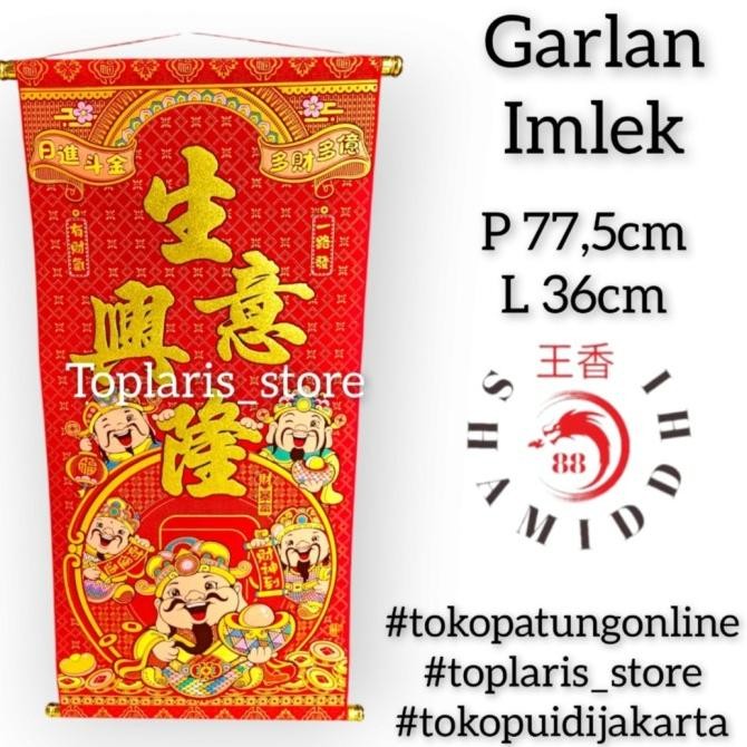 

Ready Garlan Hiasan Imlek Fuk Hoki New 022