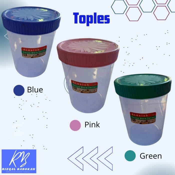 EKSLUSIF Toples Plastik Toples Lebaran Wadah Kue Bening