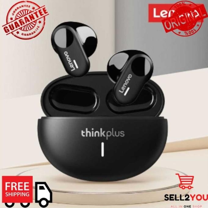 Diskon TWS Wireless Earphone Bluetooth 5.3 HiFi 230mAh Lenovo Thinkplus LP19