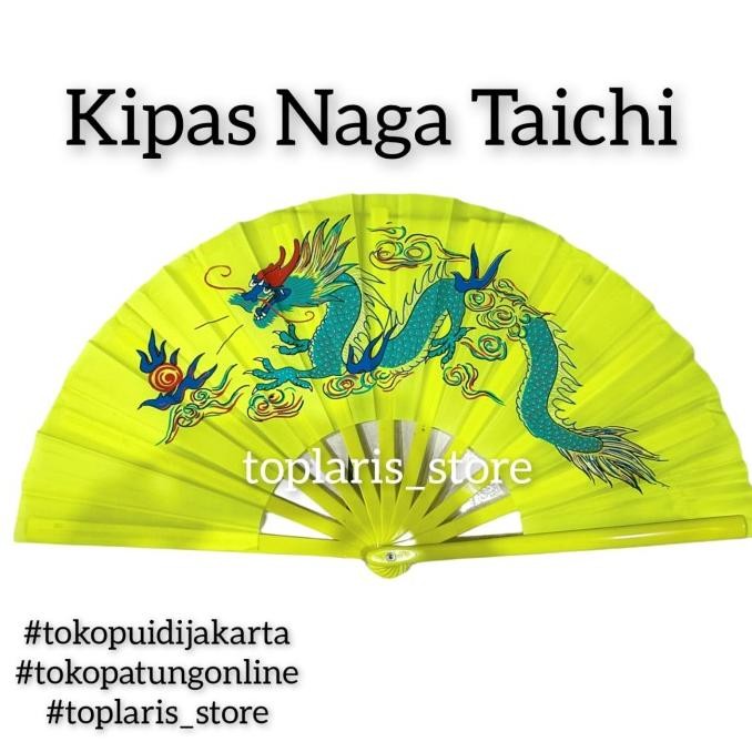 

Ready Kipas Kain Naga Taichi Material Kaki Plastik