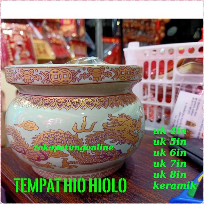 

Ready Hiolo Keramik Hijau Naga uk 5in
