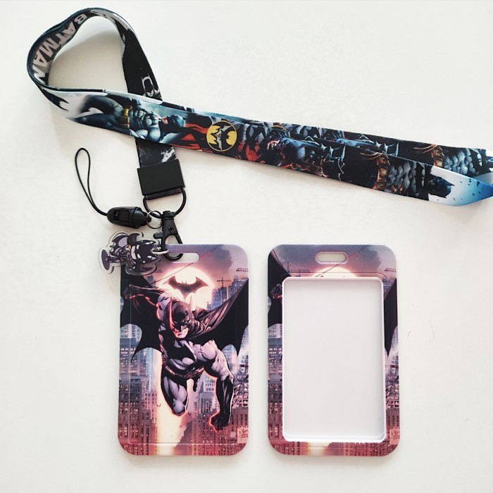 

Andra - Id Card Holder Name Tag Lanyard / Kalung Wadah Kartu Identitas Tapping Batman Dc Superheroes