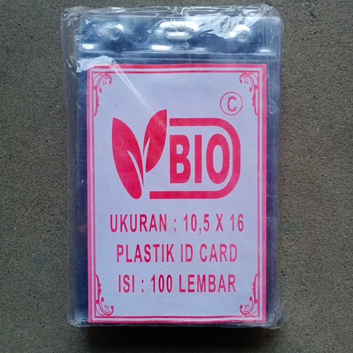 

Andra - Plastik Id Card/ Id Card Holder/Plastik Name Tag 10,5 X 16 - 100 Lbr