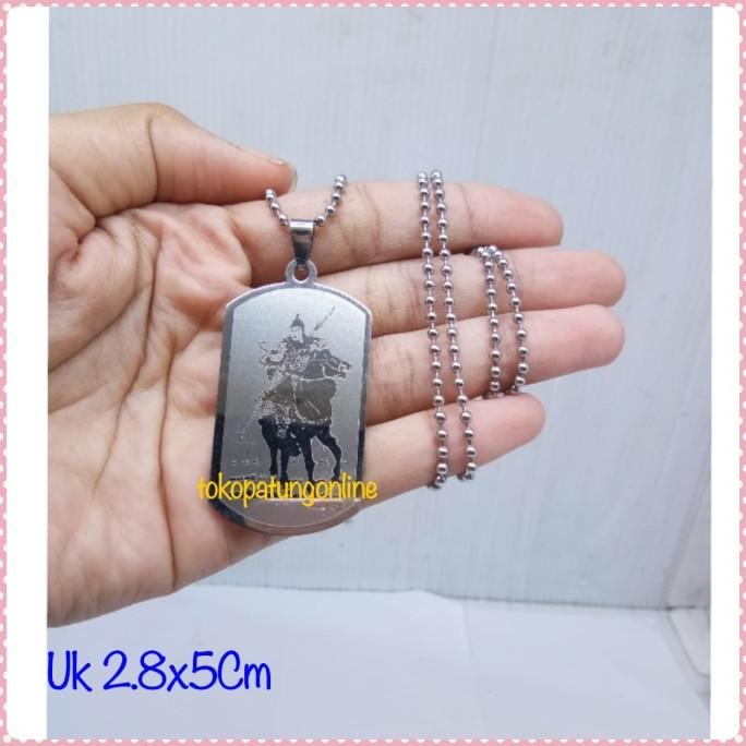 Ready Kalung Kwan Kong Liontin Titanium 01