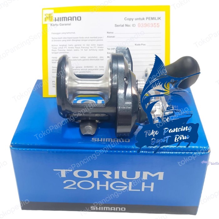 Reel Shimano TORIUM 20HGLH Left Handle Katrol Kiri OH Overhead 20HGLH