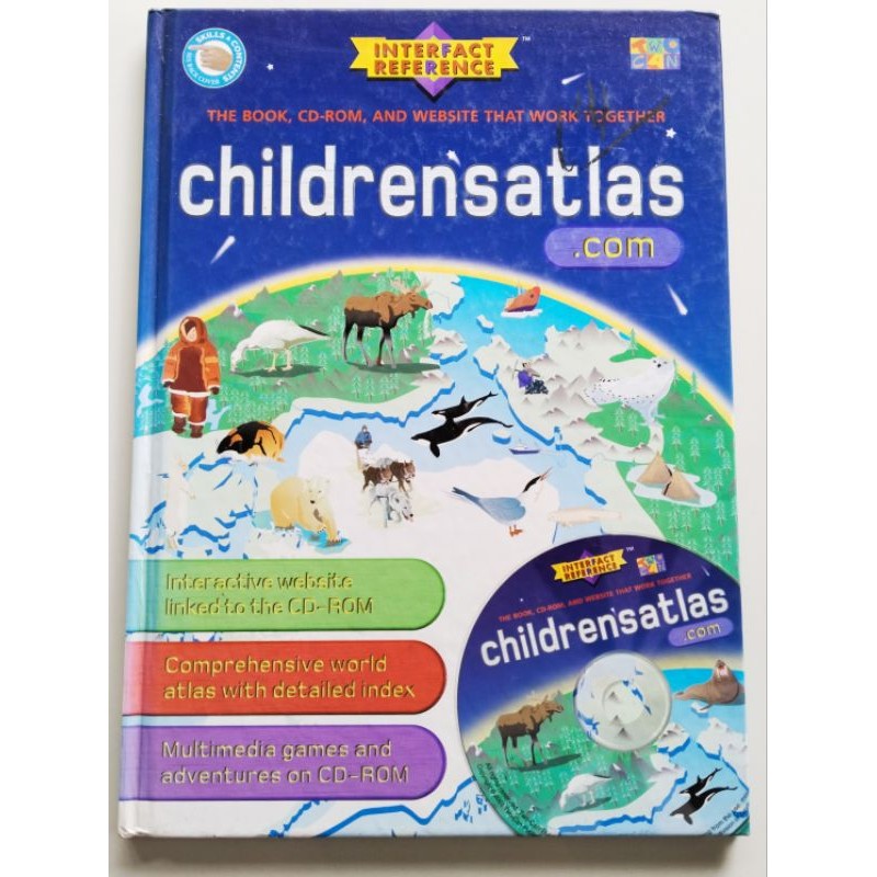 Children's Atlas Buku CD Buku Inggris Atlas Dunia Anak