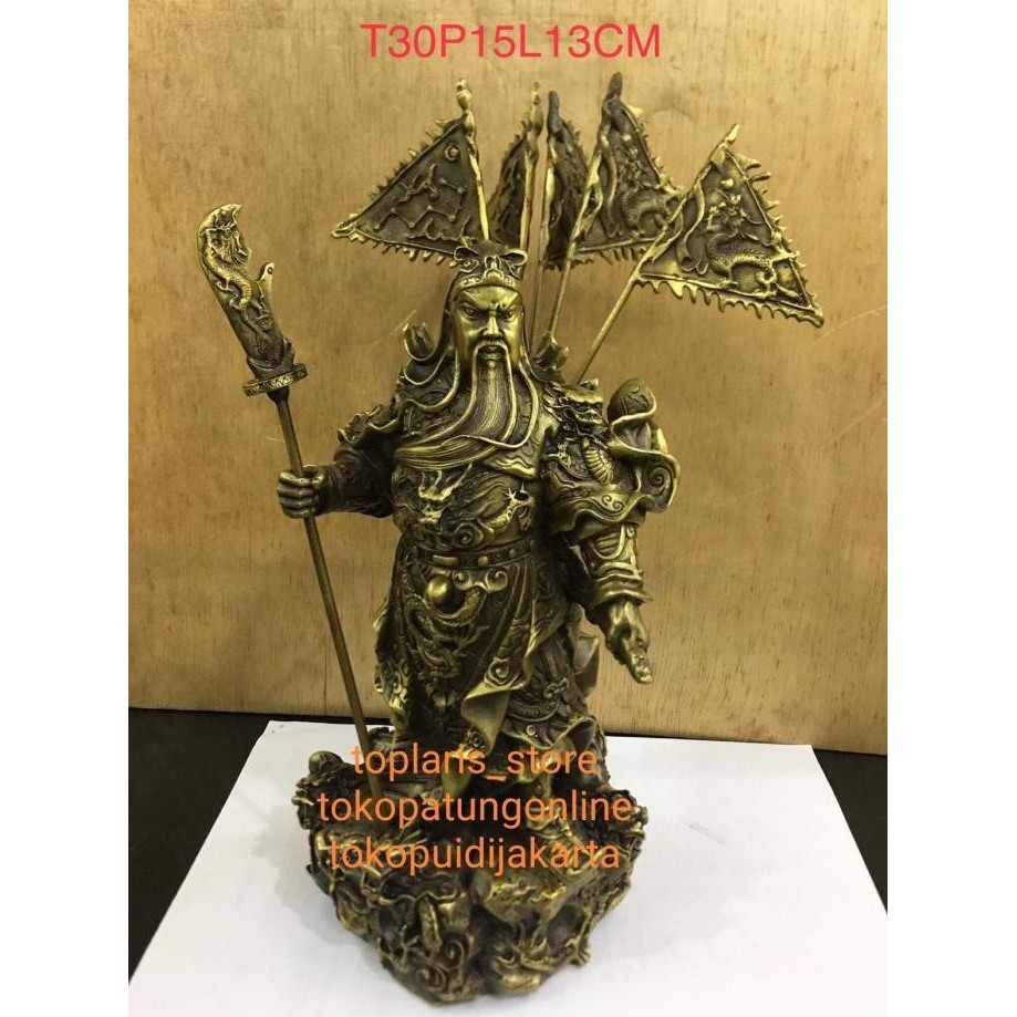 

Ready Patung Kwan Kong Kuningan 12in 022