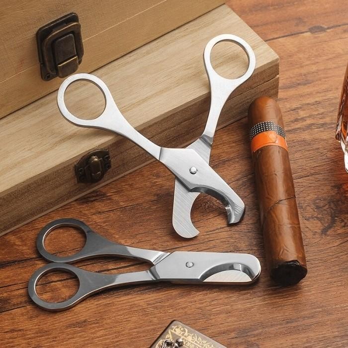 

Gunting Pemotong Cerutu Cigar Scissors B004 ( Stainless Steel )