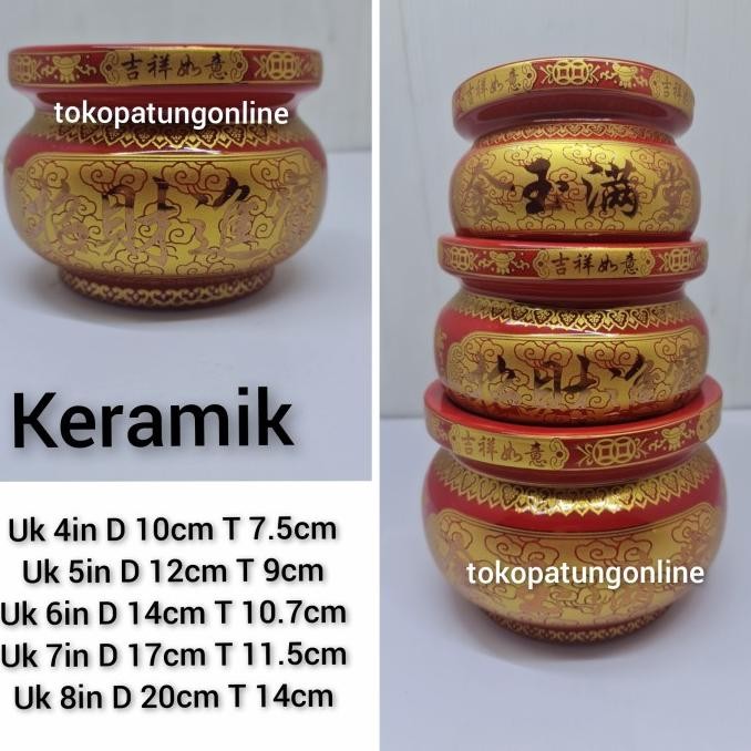 

Ready Hiolo Keramik Merah Zhao Cai Jin Bao 05