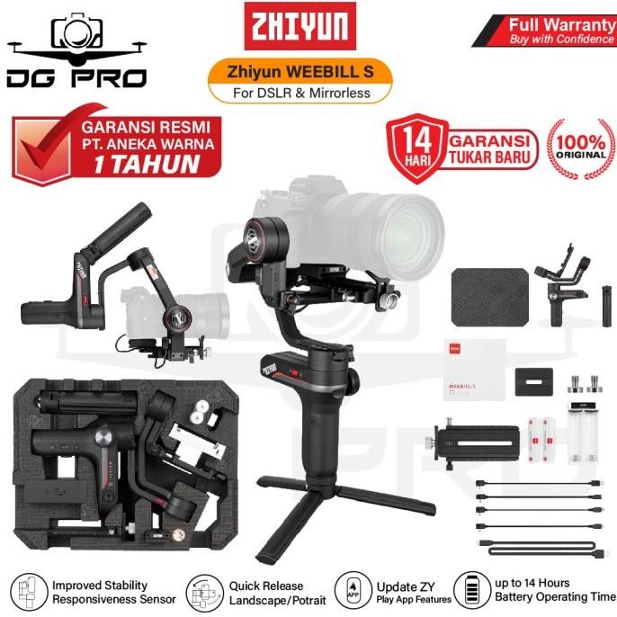 TERMURAH - Zhiyun-Tech WEEBILL-S 3-Axis Gimbal Stabilizer For DSLR & Mirrorless