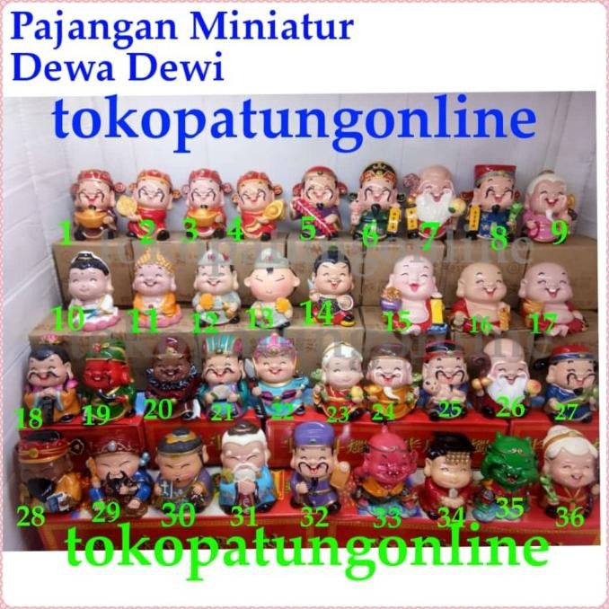 

Ready Patung Buddha Dewa Dewi Miniatur 7cm