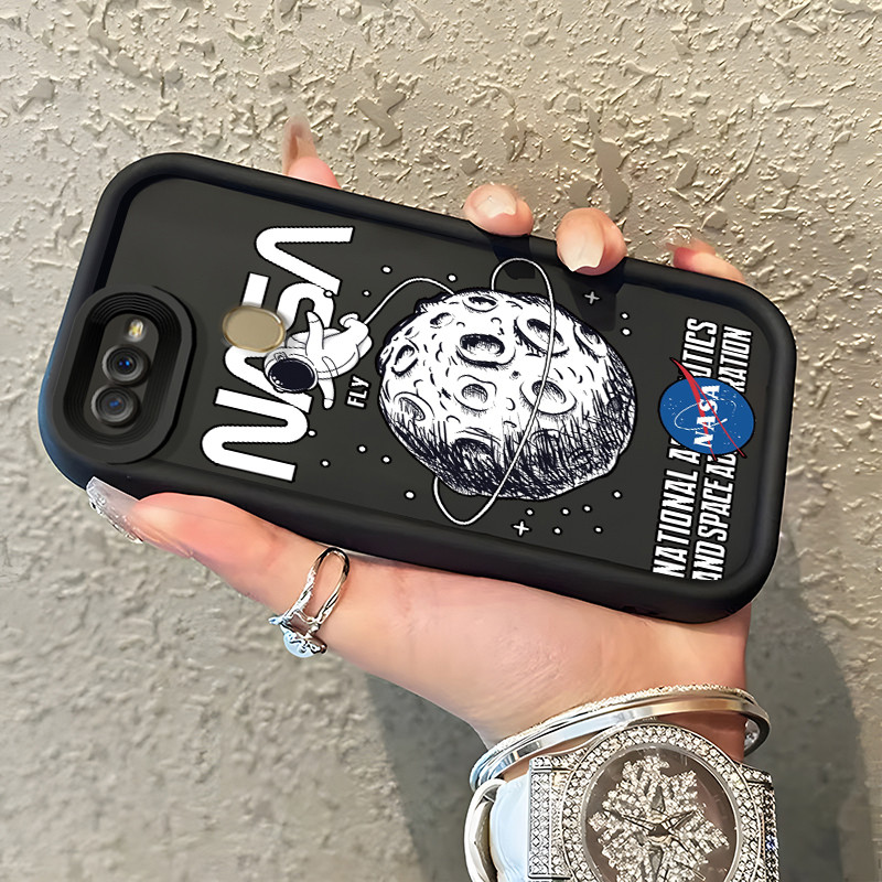 Casing Hp OPPO A7 A5s A12 A12S A11k A5 A3s A12E Realme C1 Case Kasing HP casing pola Nasa astronot p