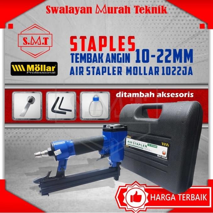 

AIR STAPLER GUN MOLLAR 1022JA STAPLES TEMBAK ANGIN U 10MM ORIGINAL DAN TERPERCAYA